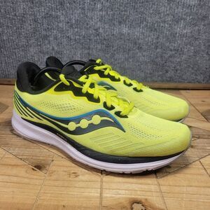 Saucony Ride 14 Mens Citrus/Black Size 11.5M‎ Athletic Shoes s20650-55